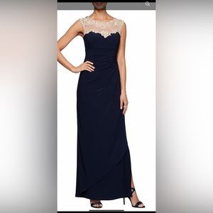NWT Alex Evening dress in navy